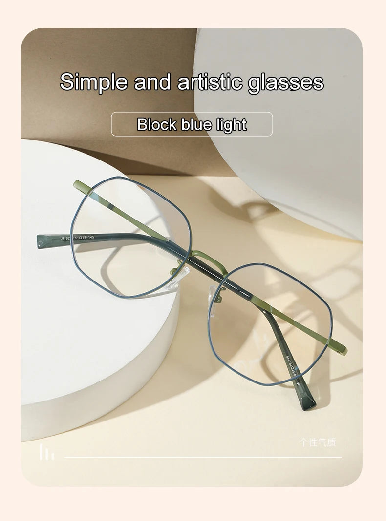 Stylish Geometric Women's Reading Glasses | Anti-Blue Light