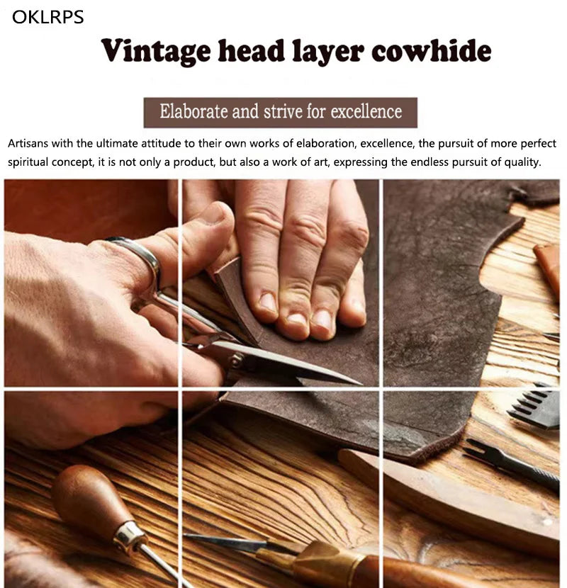 Bandolera de cuero casual para hombre | Mochila elegante para el día a día