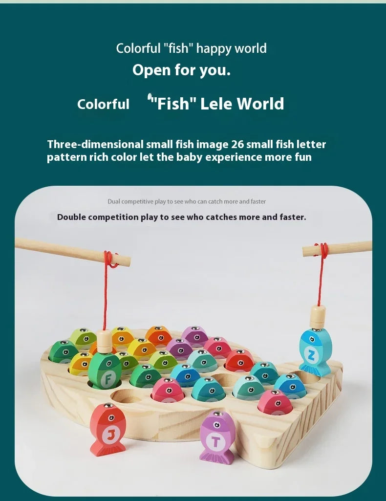 Wooden Fishing Toys for Kids | Fun Montessori Learning Game