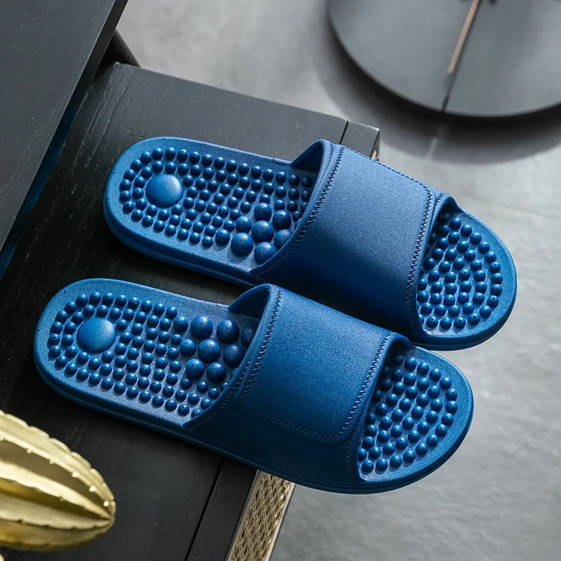 Women & Men Massage Slippers | Soft Non-Slip Indoor Slides
