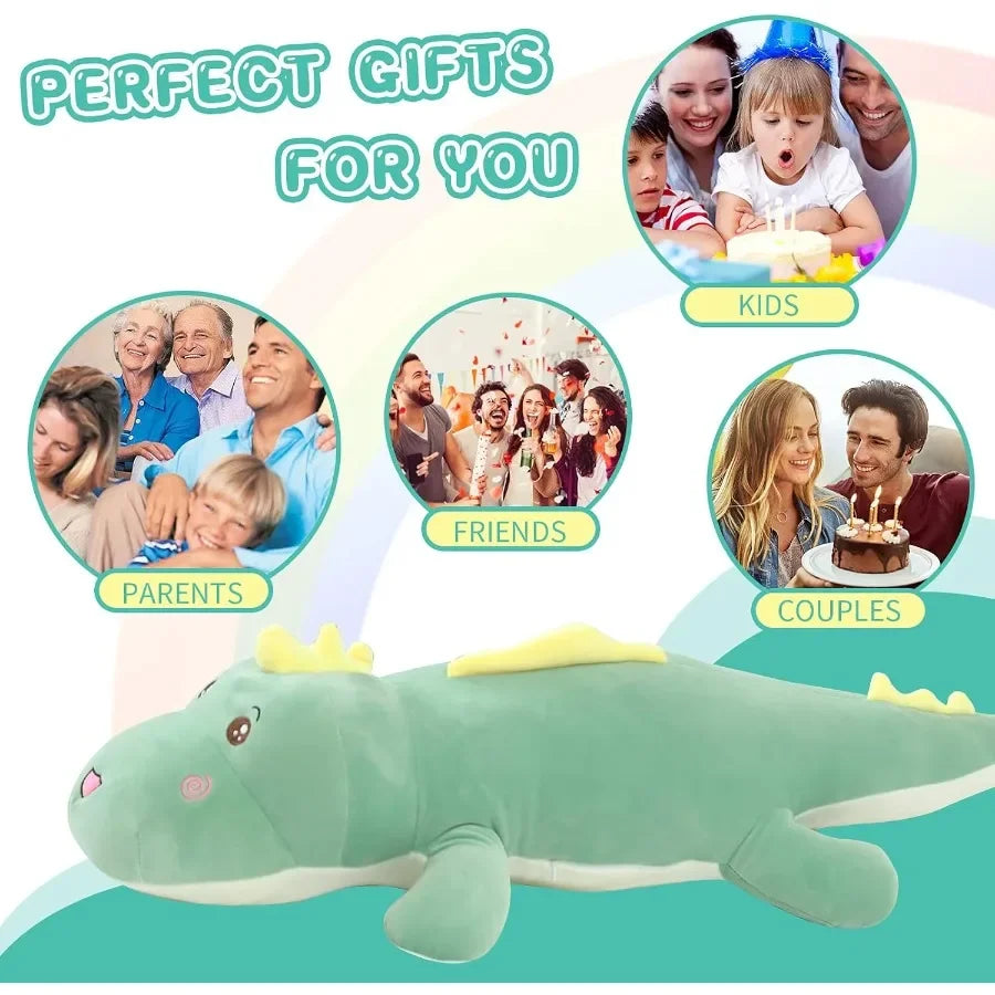 40 Inch Soft Body Dinosaur Pillow | Adorable Plush Dino Toy