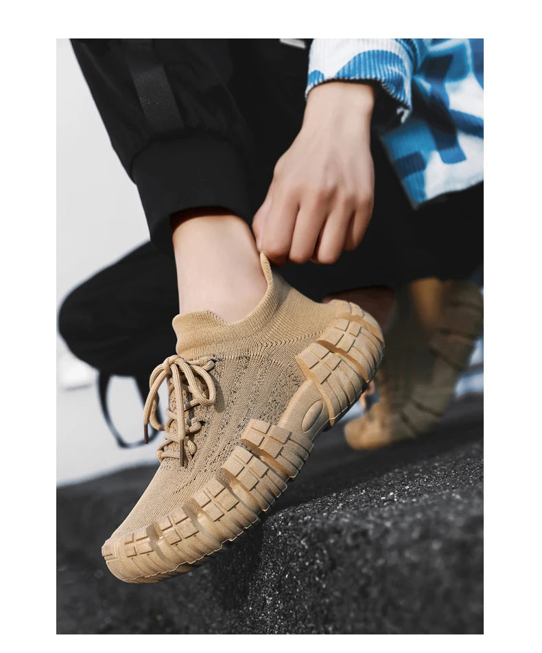 Men's Casual Breathable Mesh Shoes | Non-slip Thick Sole Comfort