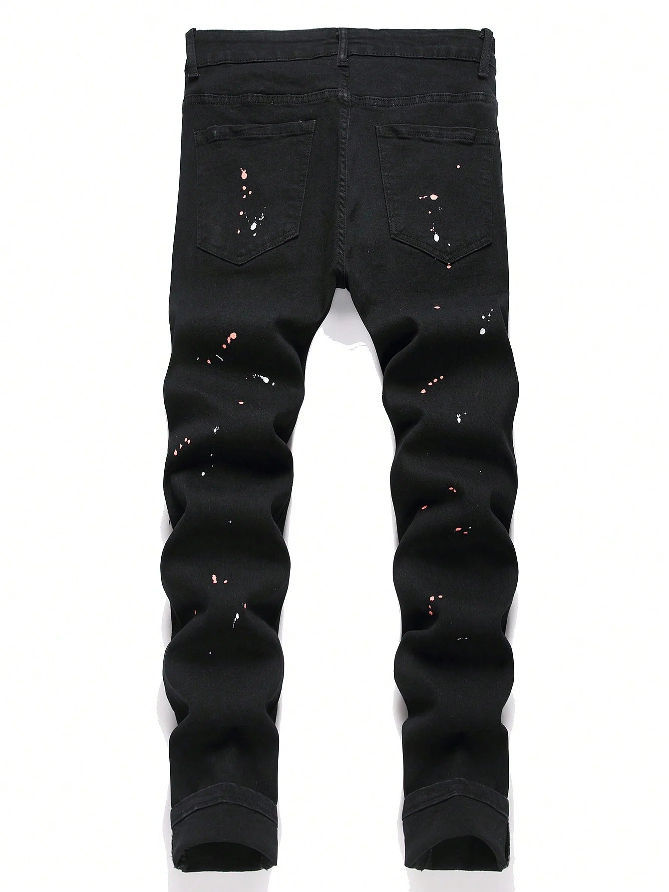 Men's Stretchy Skinny Denim Jeans | Ripped Casual Pants