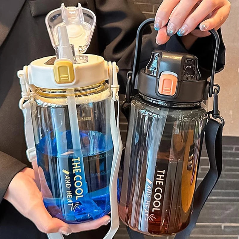 1.5/2 Liter Portable Water Bottle | BPA Free Sports Bottle with Straw