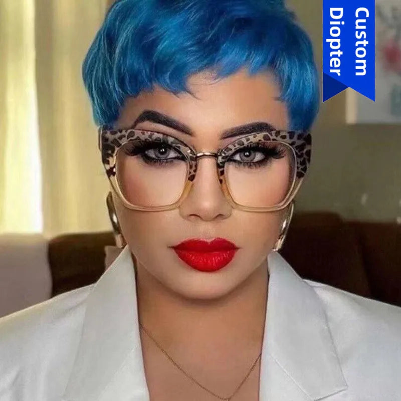 Stylish Oversized Anti Blue Light Reading Glasses for Women