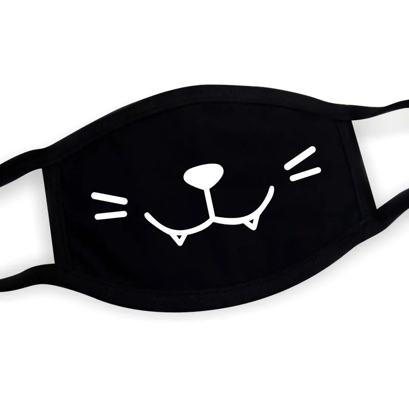 Funny Expression Anime Party Mouth Face Mask | Unisex Kawaii Mask