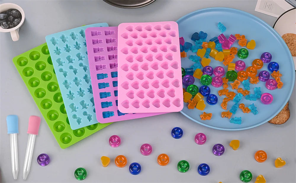 DIY Candy Silicone Moulds Set | Create Fun Gummy Treats at Home