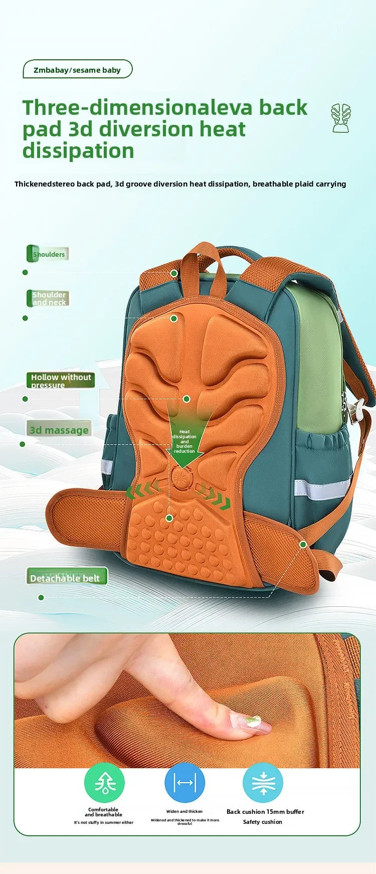 Waterproof Boys Spine Protection Schoolbag | Large Capacity Kids Bag