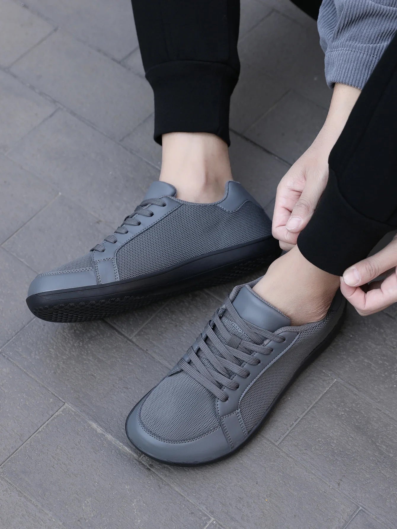 Men's Barefoot Wide Toe Box Walking Shoes Extra Width Minimalist Shoes Breathable Zero Drop Comfortable Shoes Fashion Sneakers