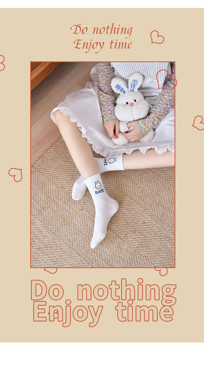 Women's Winter Cartoon Bear Socks | Cute Kawaii Style Collection