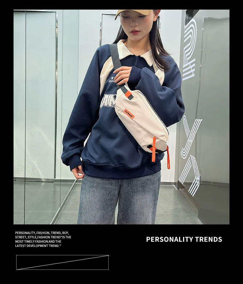 Versatile Chest Bag for Casual Wear | Large Capacity Crossbody Bag