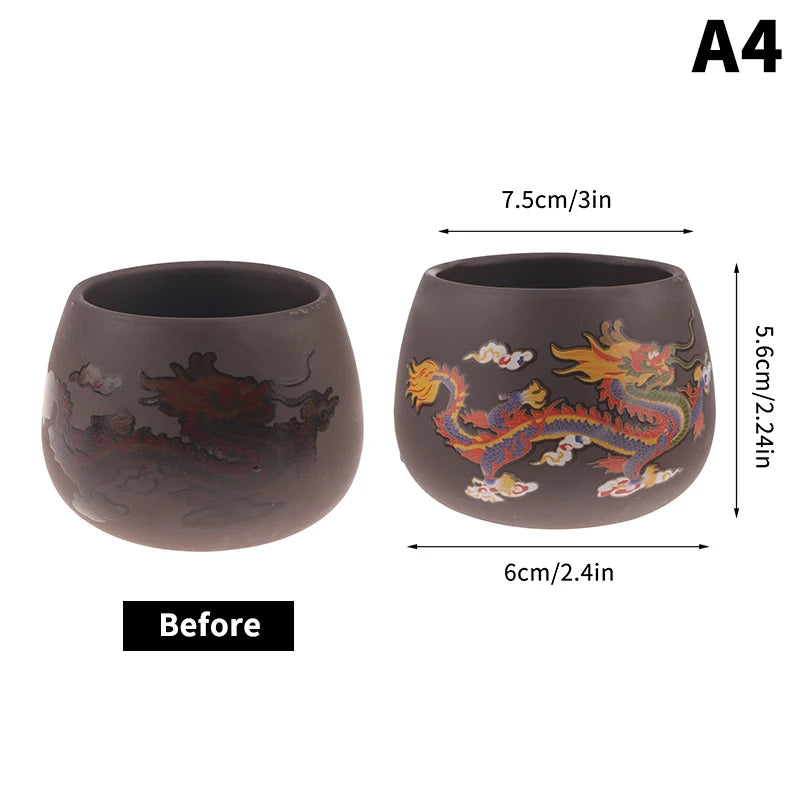 Color-Changing Purple Clay Tea Cup | Elegant Chinese Drinkware