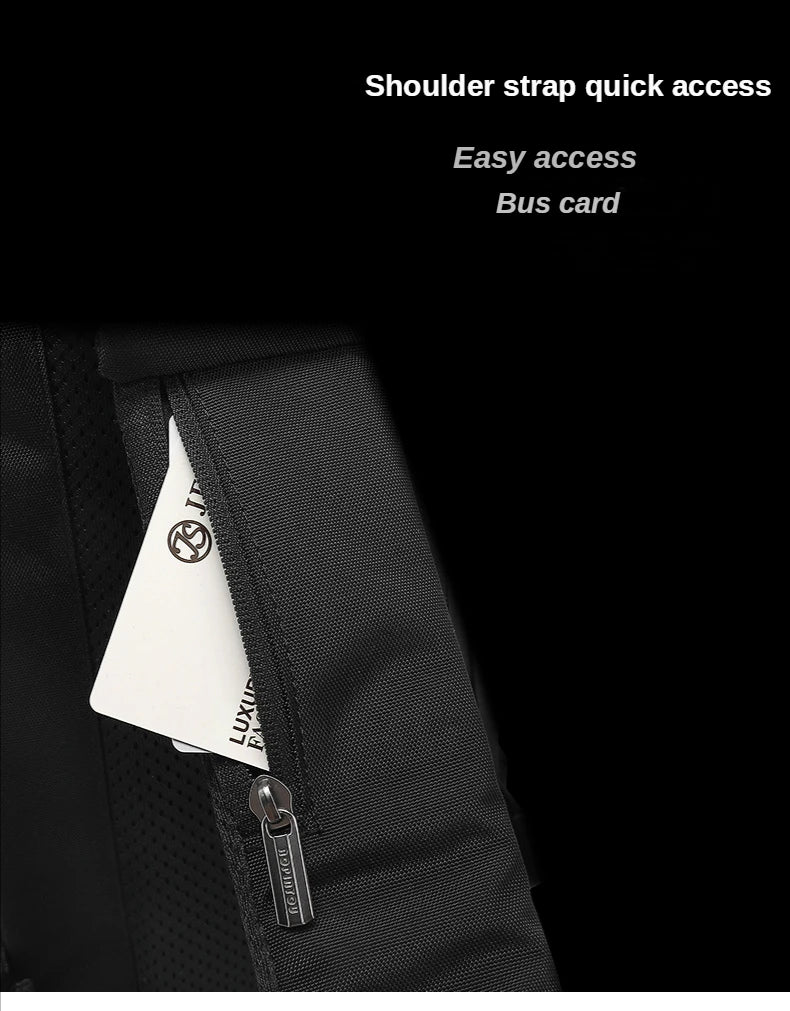 Men's Waterproof Chest Bag with USB Port | Stylish & Lightweight