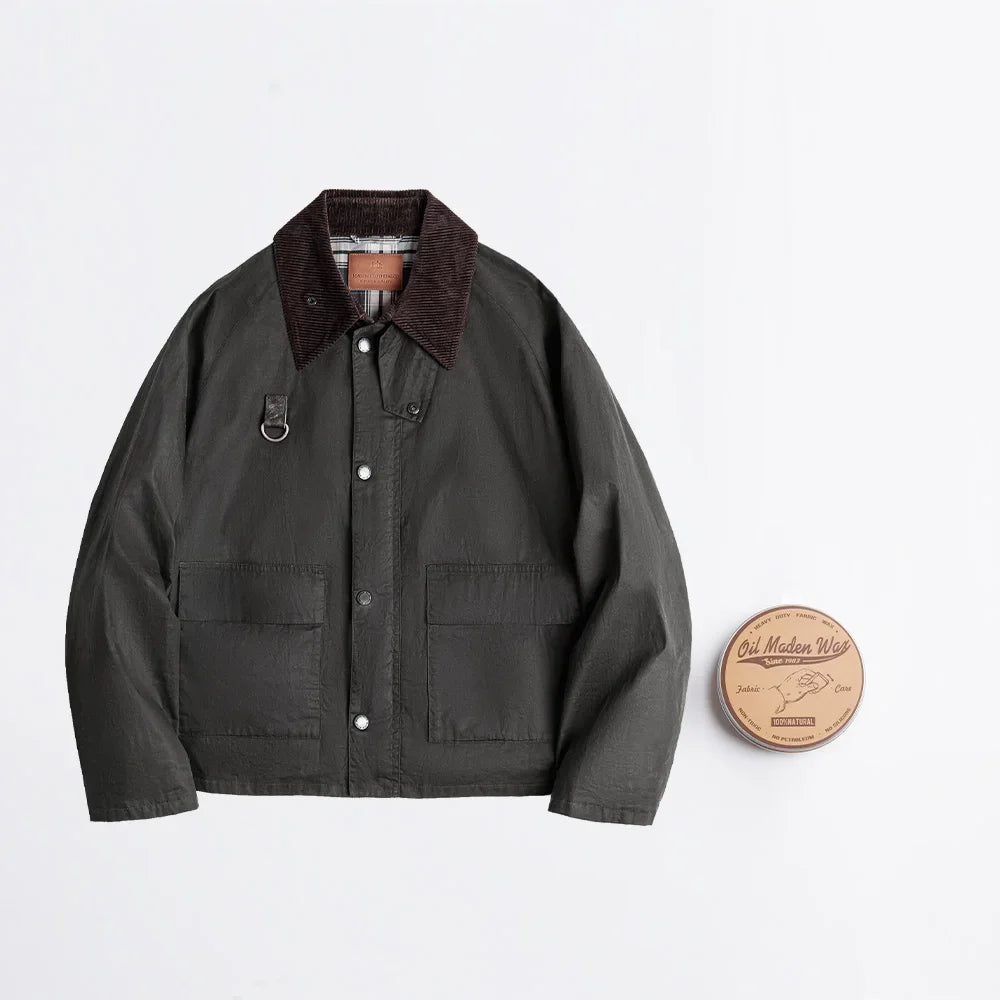 Vintage Waxed Fishing Jacket for Men | Classic Outdoor Coat