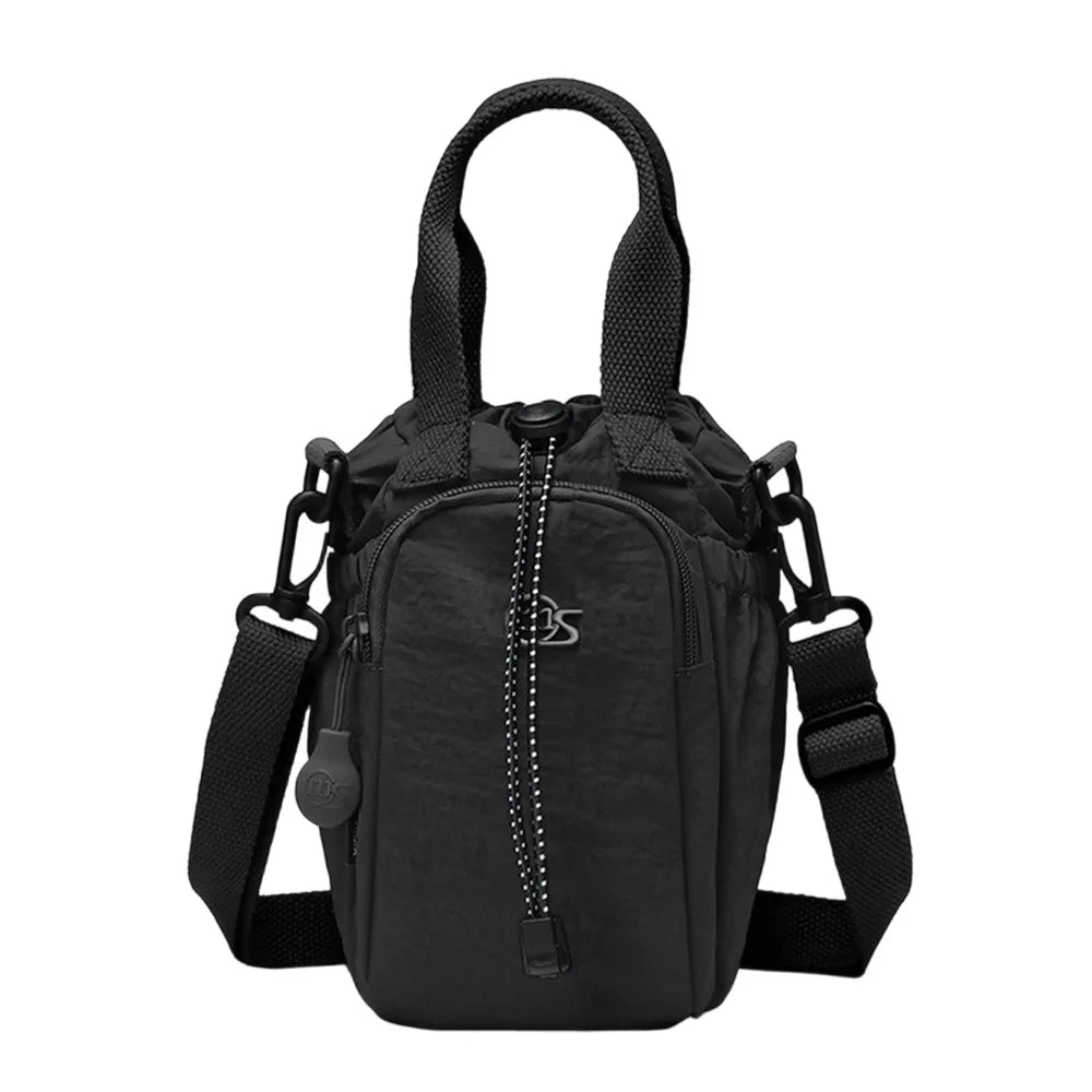 Women's Water-Resistant Crossbody Bag with Phone Pocket & Bottle Holder
