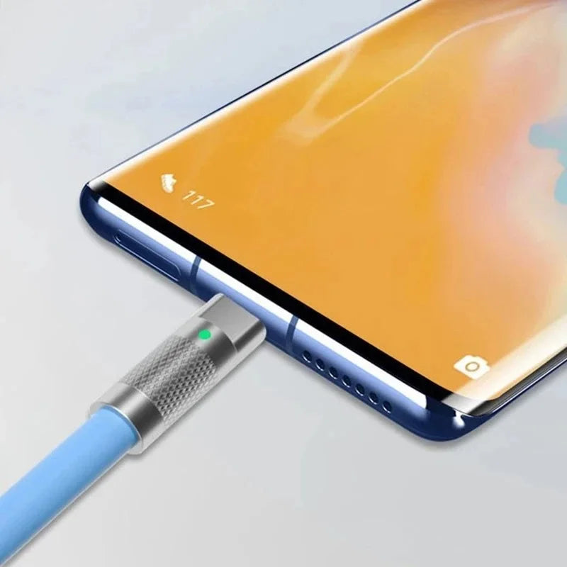 120W Super Fast Charge PD Type C Liquid Silicone Cable