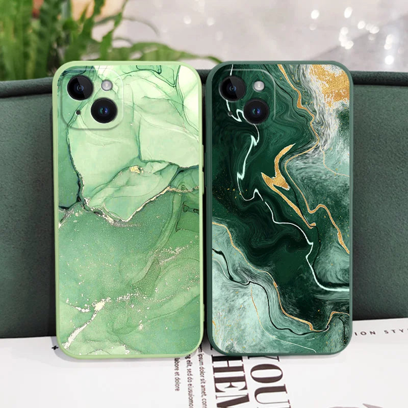 Marble Texture Phone Case For iPhone 16 16E 15 14 13 12 11 X XR XS SE2 SE2020 8 7 6 6S Plus Pro Max Mini Silicone Cover