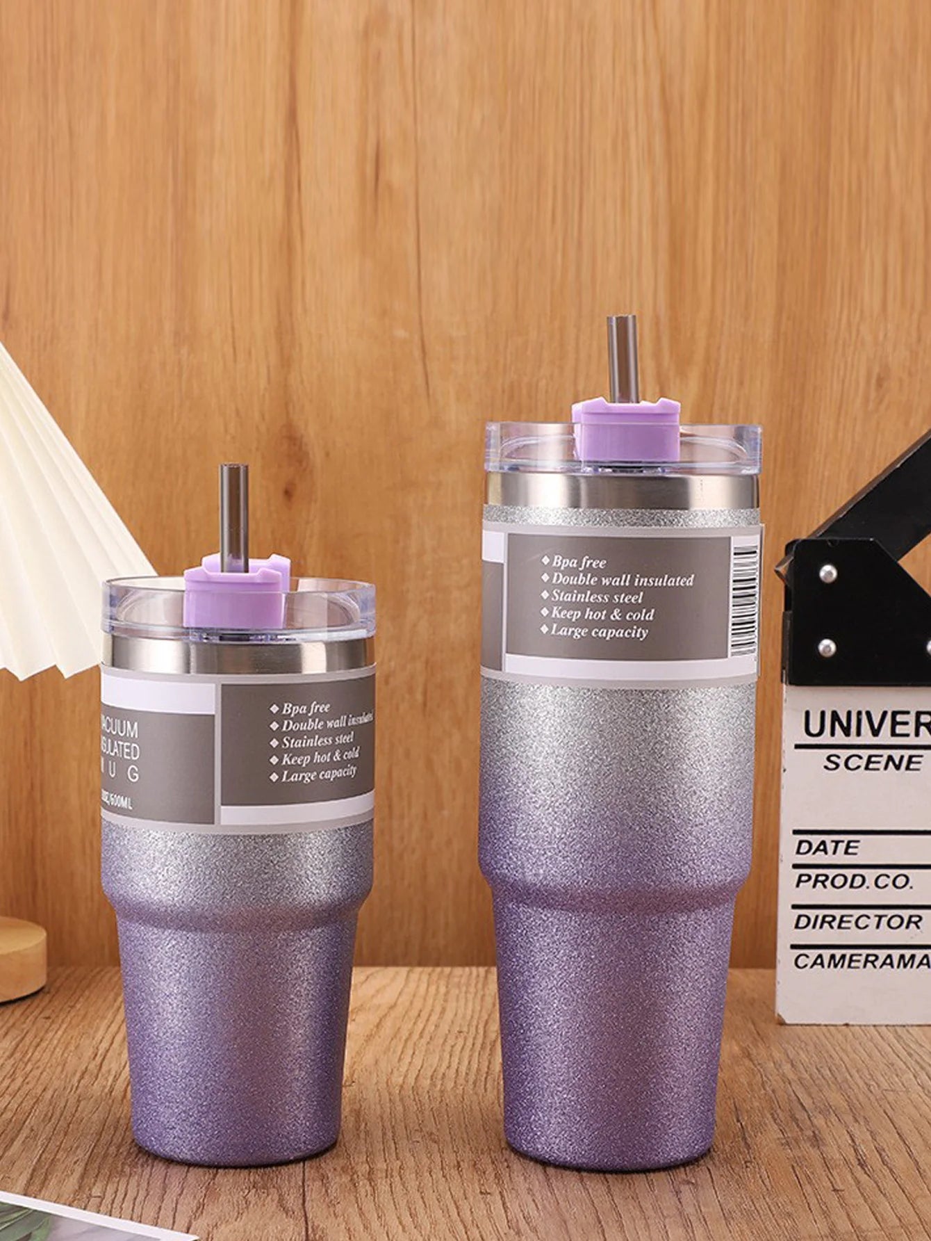 Gradient Starlight Insulated Double-Layer Stainless Steel Cup