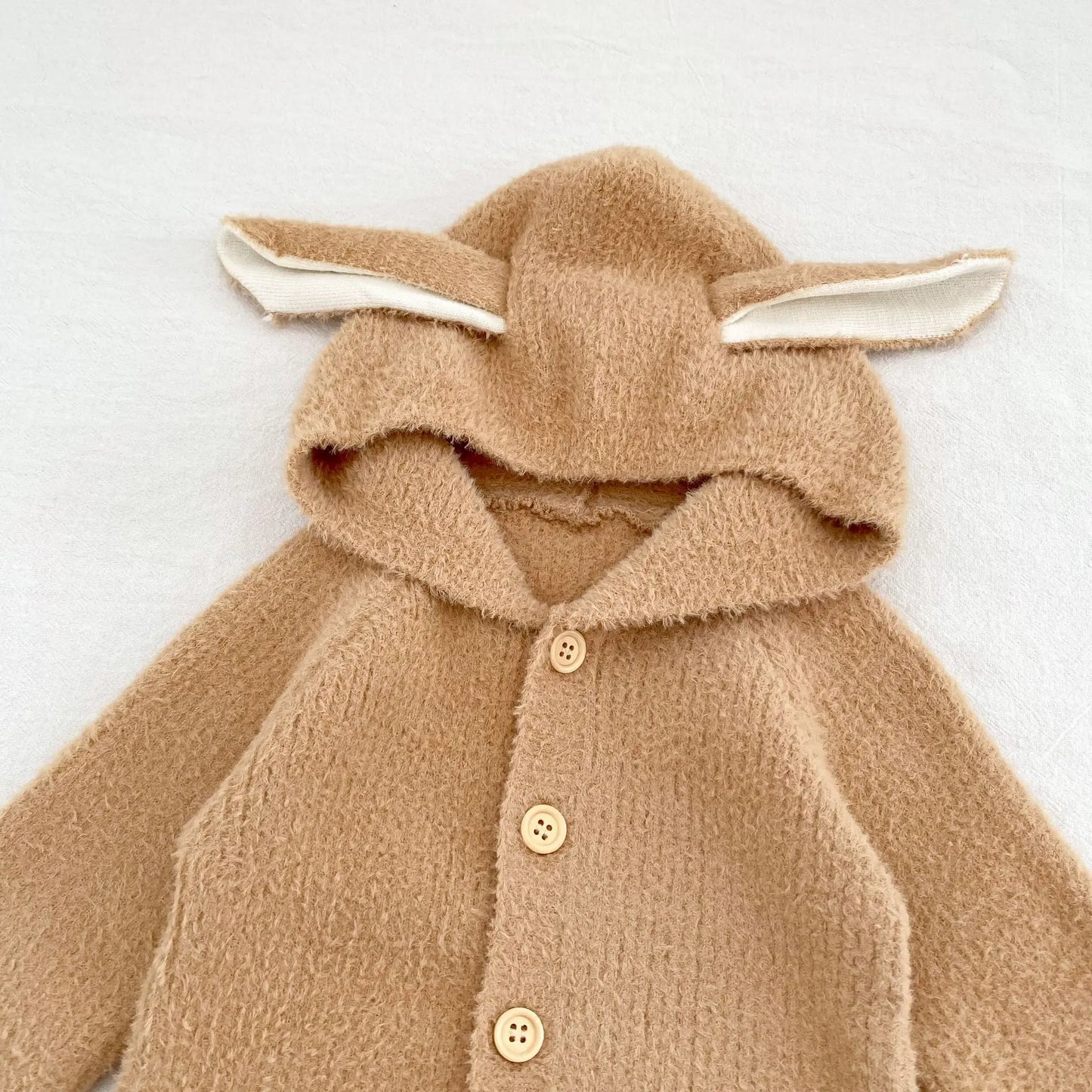 Cozy Cartoon Baby Rompers with Rabbit Ears | Adorable Infant Pajamas