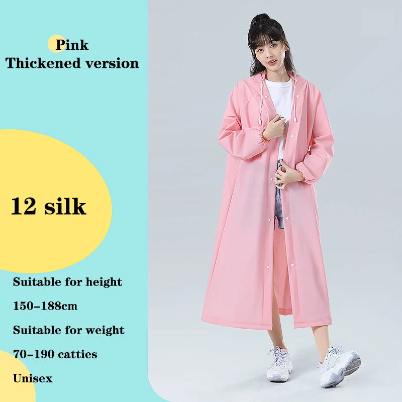 Transparent Waterproof Poncho Raincoat for All Outdoor Activities