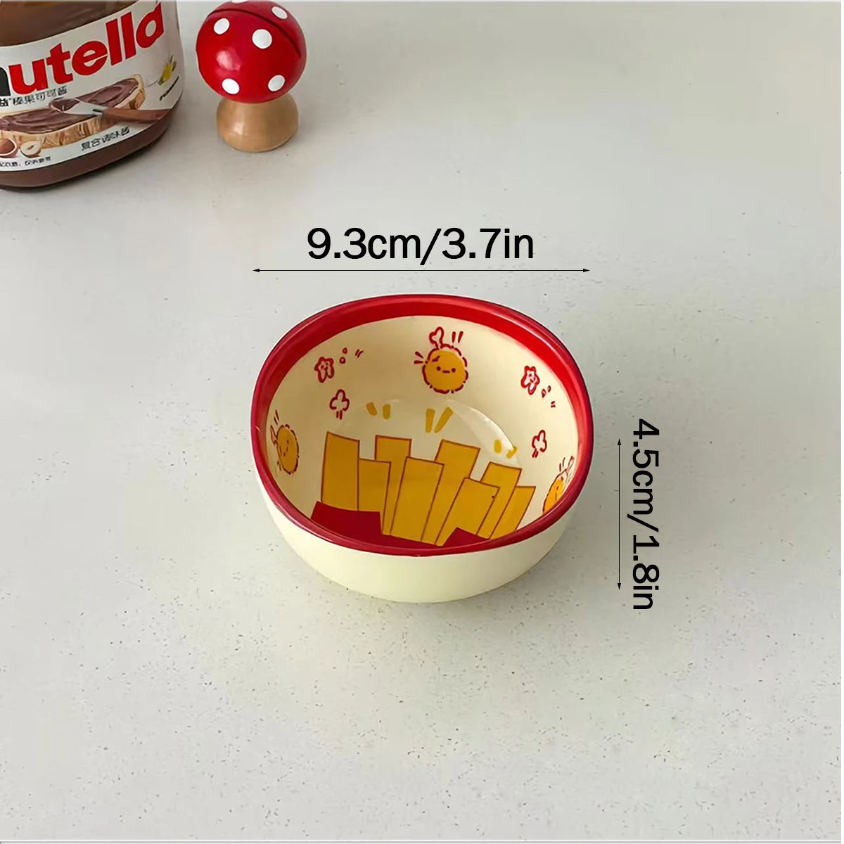 Cute French Fries Shaped Ceramic Small Dishes | Fun Dining Experience