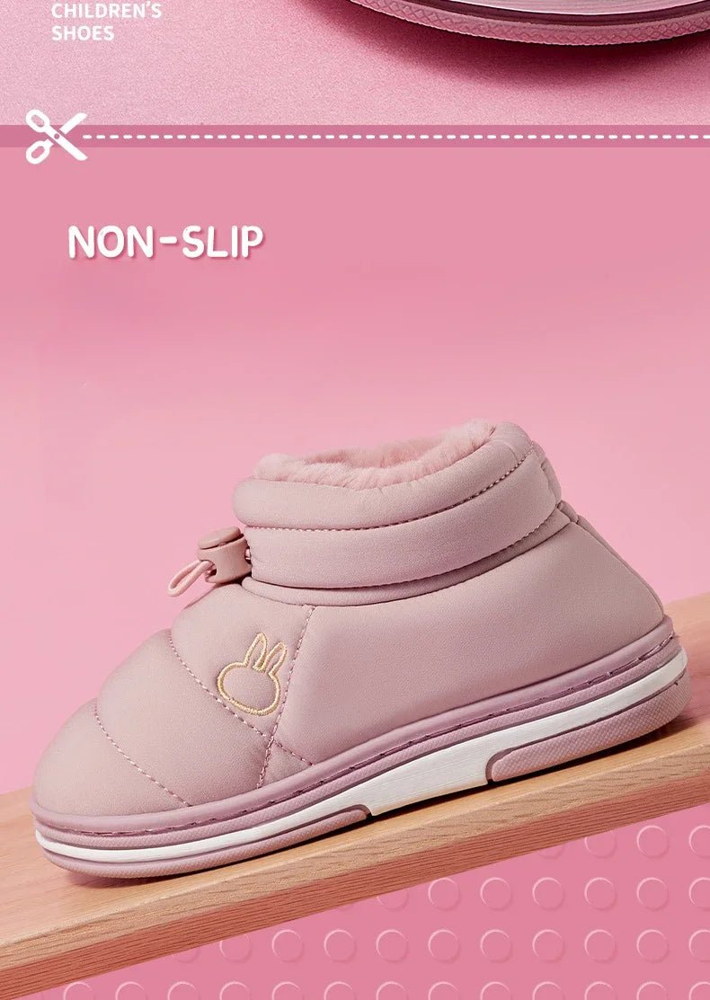 Children's Winter Cartoon Snow Boots | Warm, Waterproof & Non-Slip
