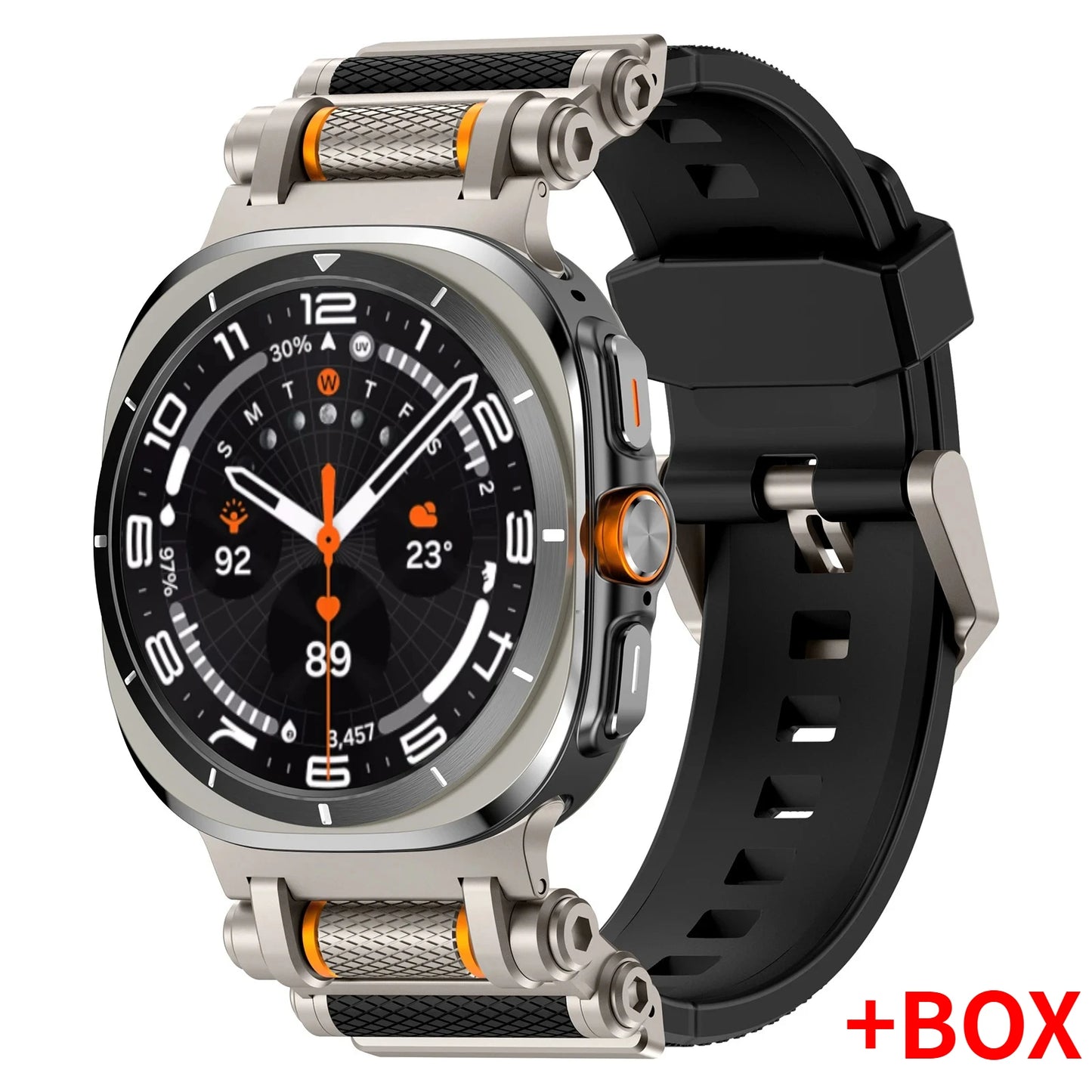 Luxury Silicone Sport Band for Galaxy Watch Ultra 47mm | No Gaps Design