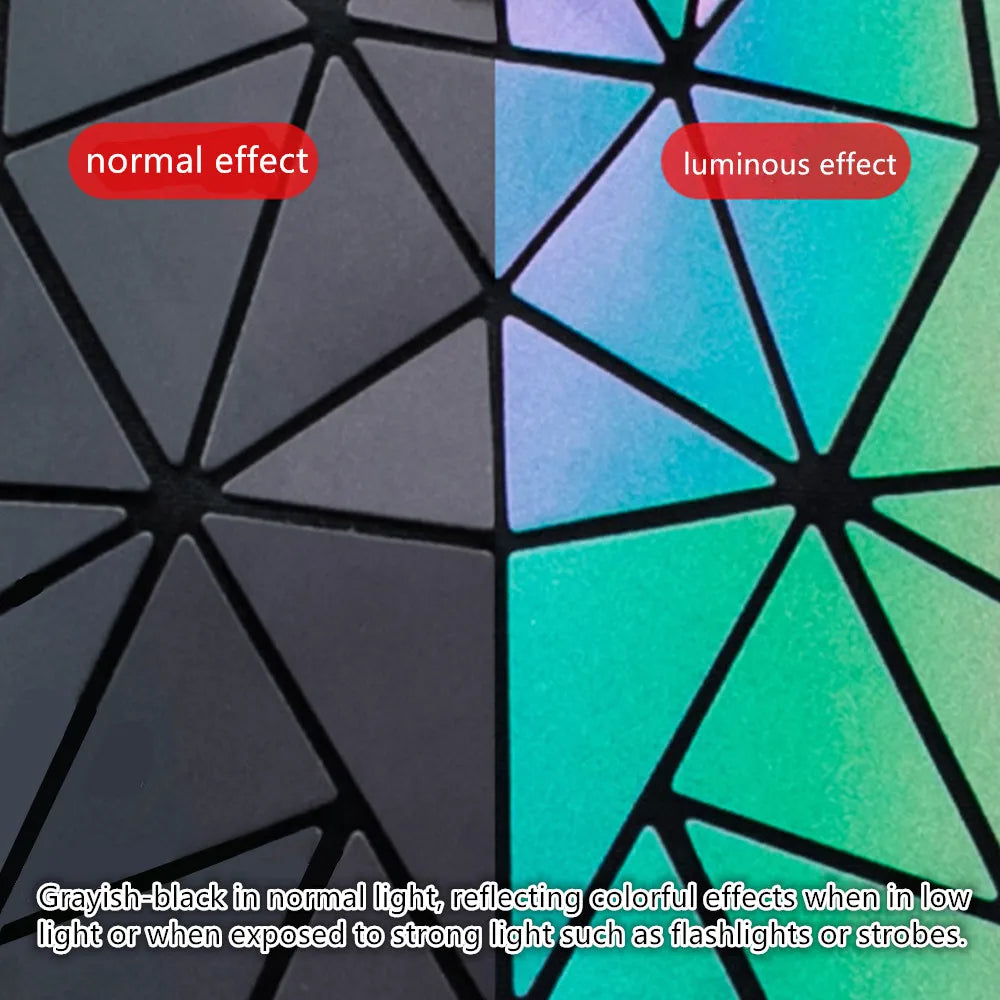 Luminous Geometric Women's Backpack | Stylish Schoolbag for All