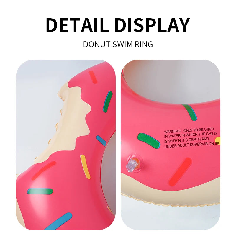 Giant Inflatable Donut Swimming Ring | Fun Pool Float Toy