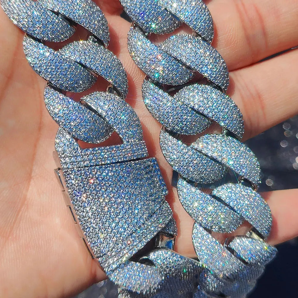 Luxury 24mm Diamond Chain Necklace | Iced Out Hip Hop Style