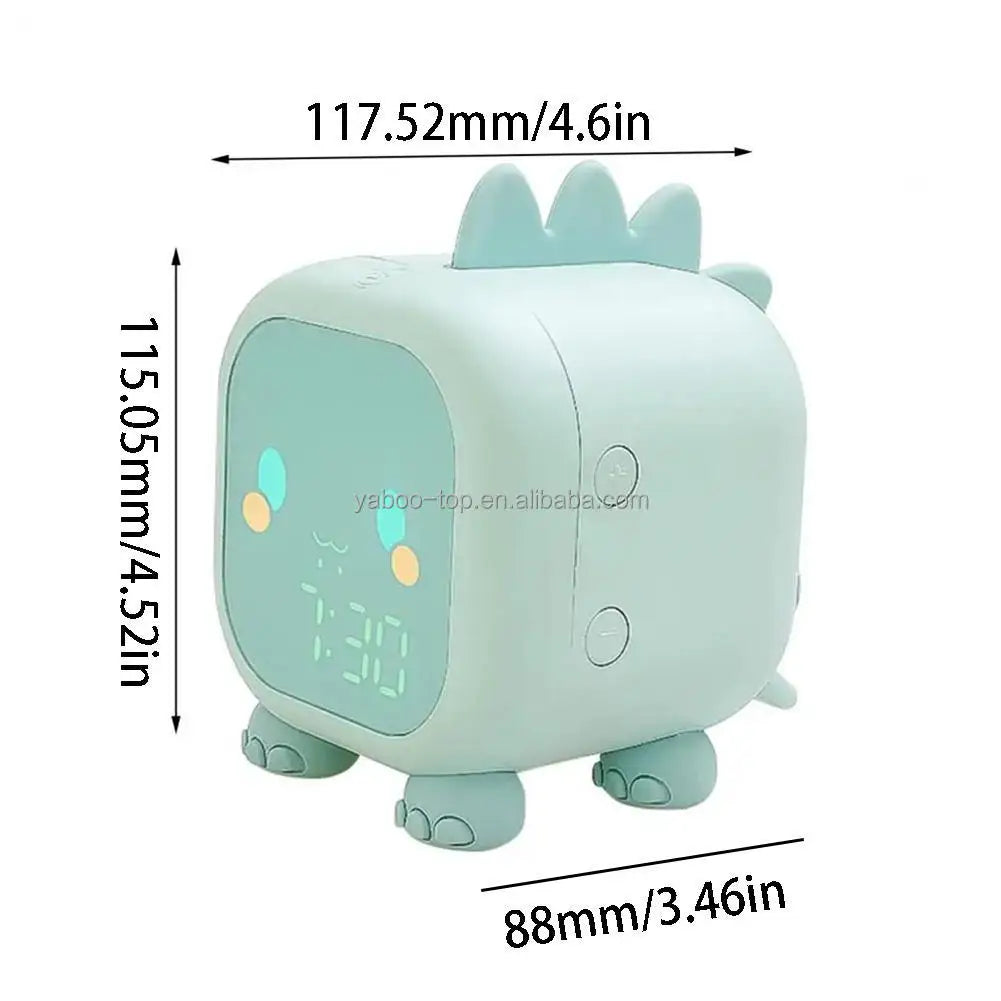 Dinosaur Alarm Clock for Kids | Fun Sleep Trainer with Night Light
