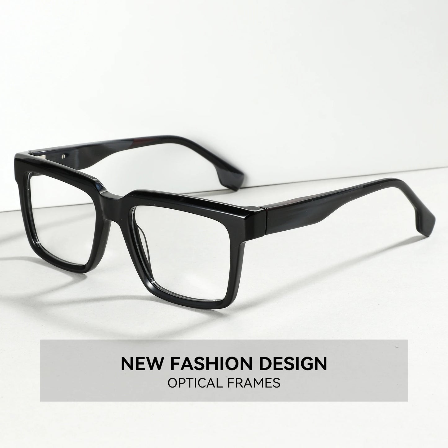 XL Acetate Square Glasses | Photochromic Multifocal Eyewear 2026