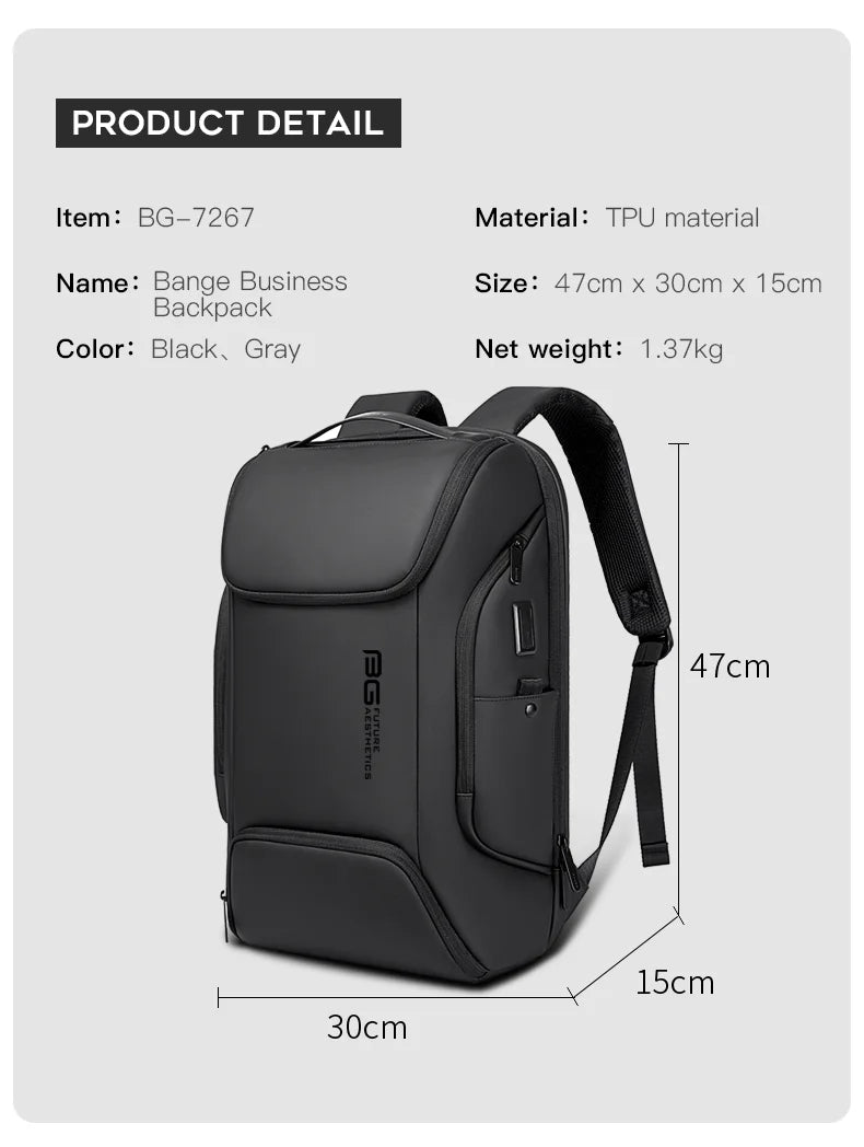 Multifunctional Waterproof Laptop Backpack | Big Capacity Business Bag
