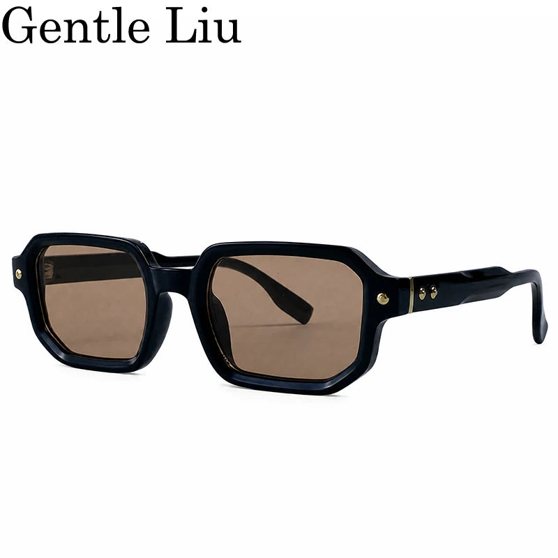 Vintage Photochromic Square Sunglasses for Men | Retro Steampunk Style