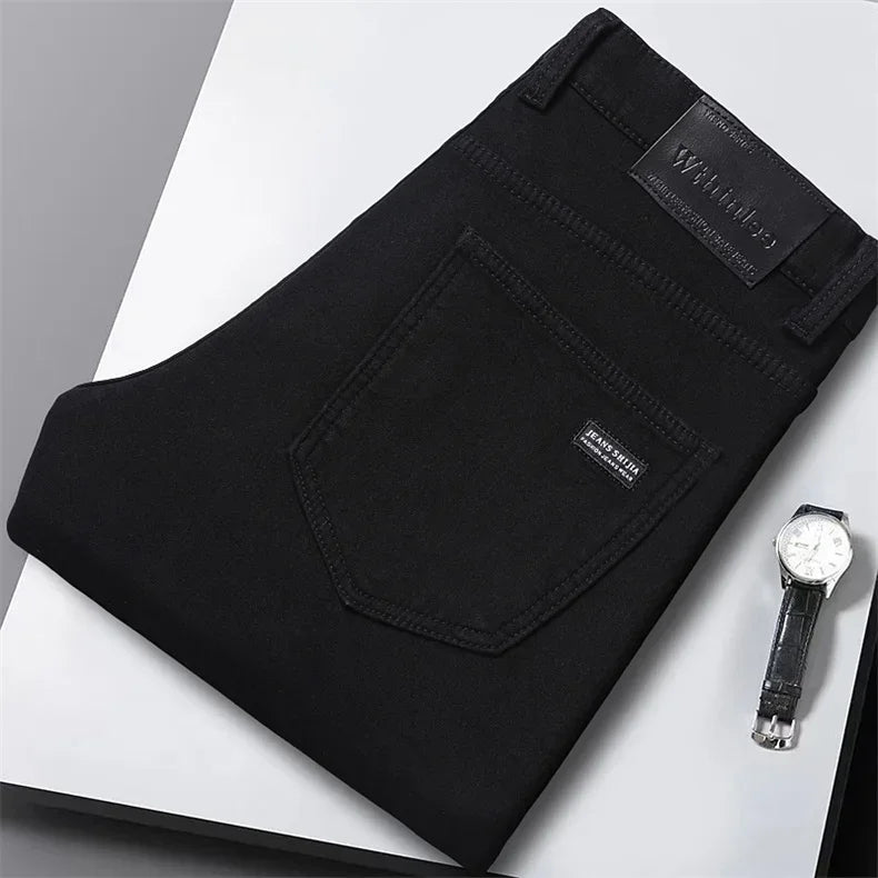 Men's Winter Velvet Pants | Warm Fleece-Lined Denim Jeans