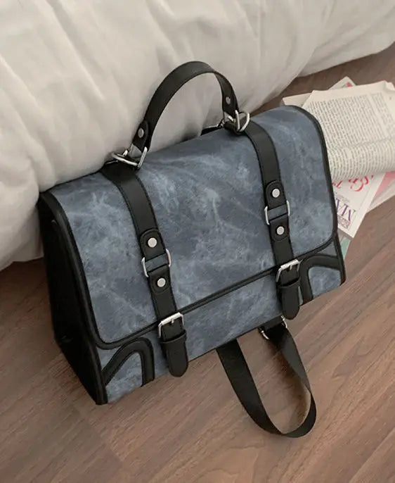 Chic Women's Preppy Backpack | Trendy Leather Handle Schoolbag