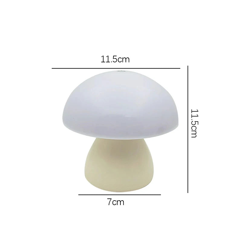 Lámpara de Mesa LED Seta | Luz Nocturna Táctil