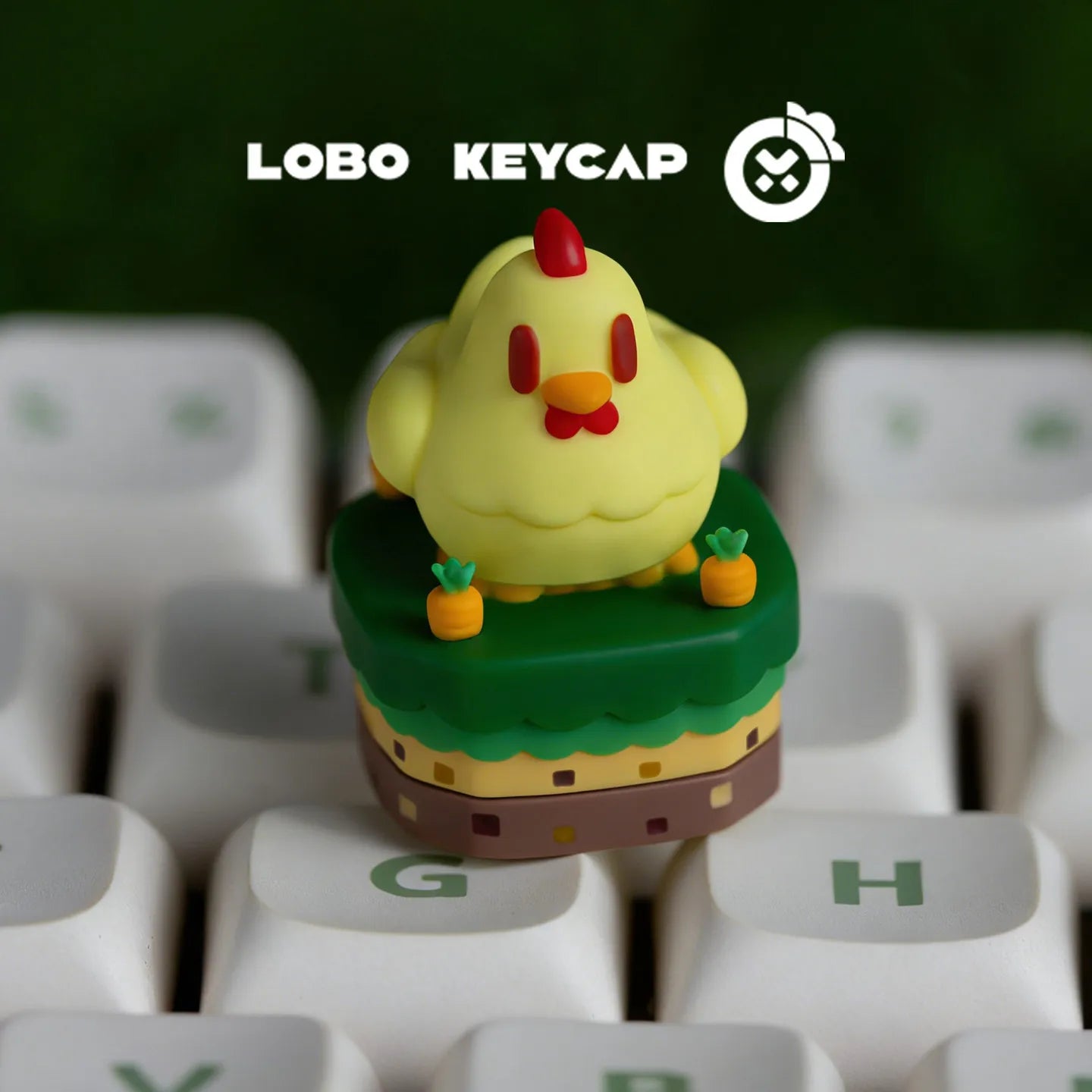 Personalized Chicken Image Keycap | Fun Gaming Keyboard Decor