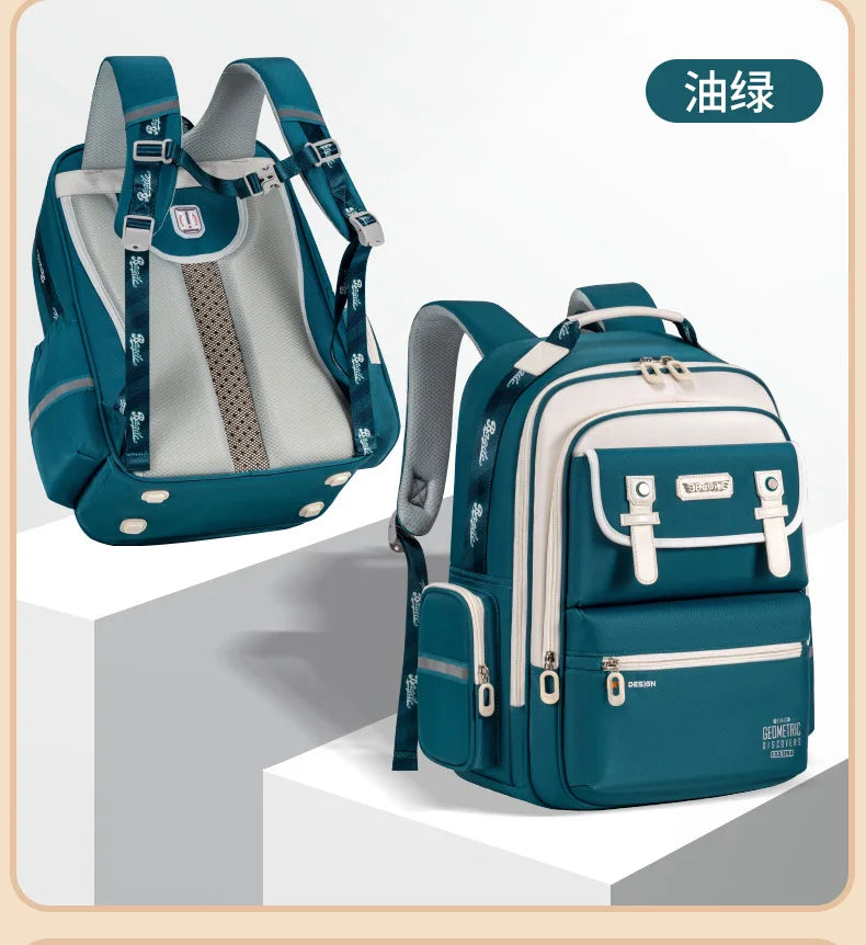 Kids Ergonomic Backpack with Spine Protection | Cloud-Design School Bag