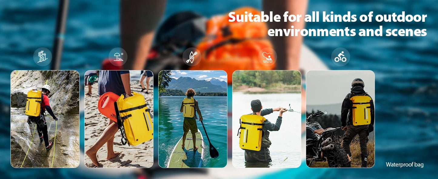 30L Waterproof Heavy Duty Backpack - Perfect for Outdoor Adventures