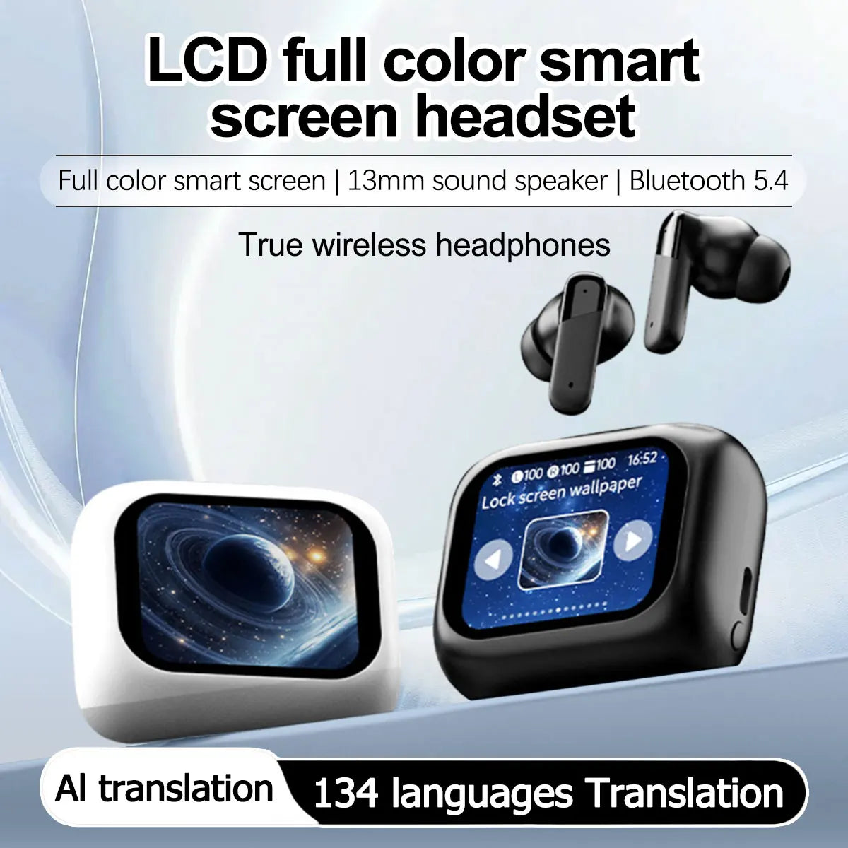 AI Translation Bluetooth Earbuds | HiFi Sound & Long Battery Life