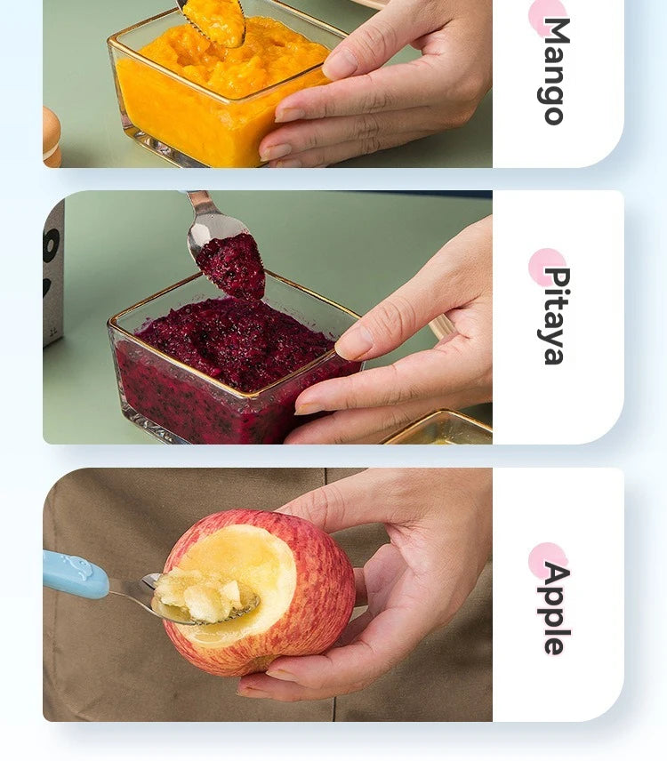 Dual-Head Baby Food Scraper Spoon | Essential Feeding Tool