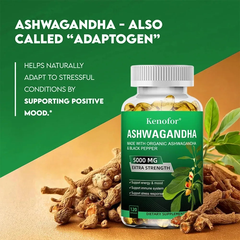 Organic Ashwagandha Extract Capsules | Stress & Energy Support