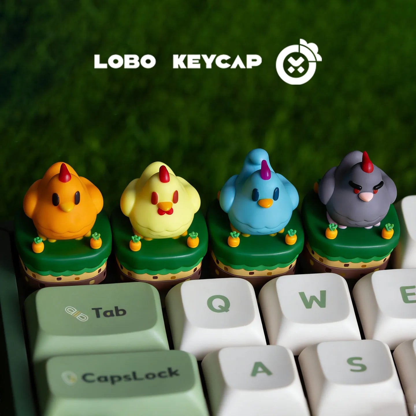 Personalized Chicken Image Keycap | Fun Gaming Keyboard Decor