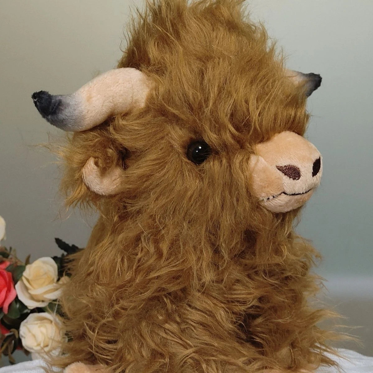 Funny Highland Cow Plush Toy | Soft Cuddly Stuffed Animal