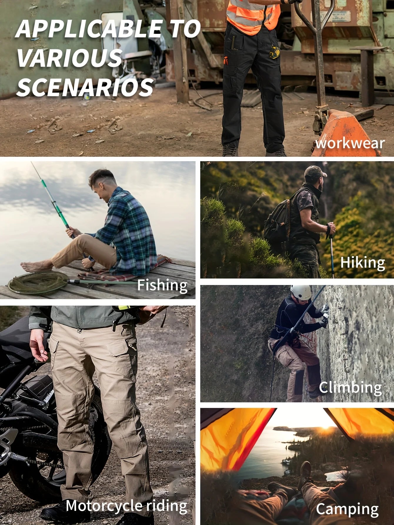 Men's Tactical Cargo Pants | Waterproof Multi-Pocket Outdoor Trousers