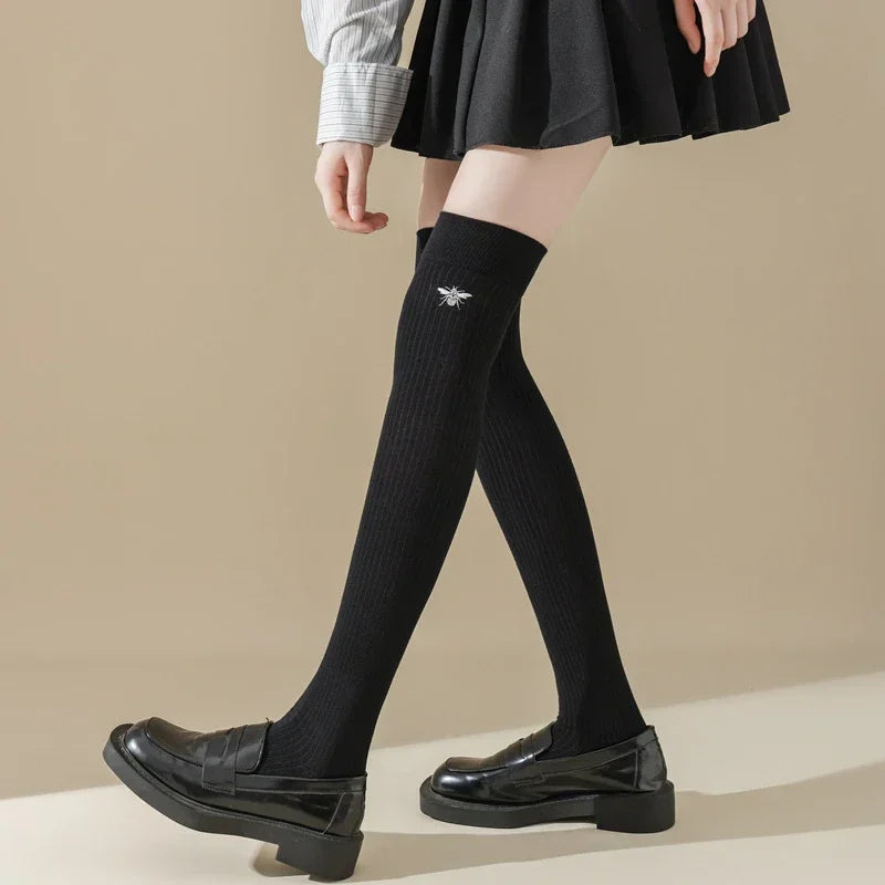 Stylish Women's Cotton Thigh High Stockings | Trendy and Comfortable