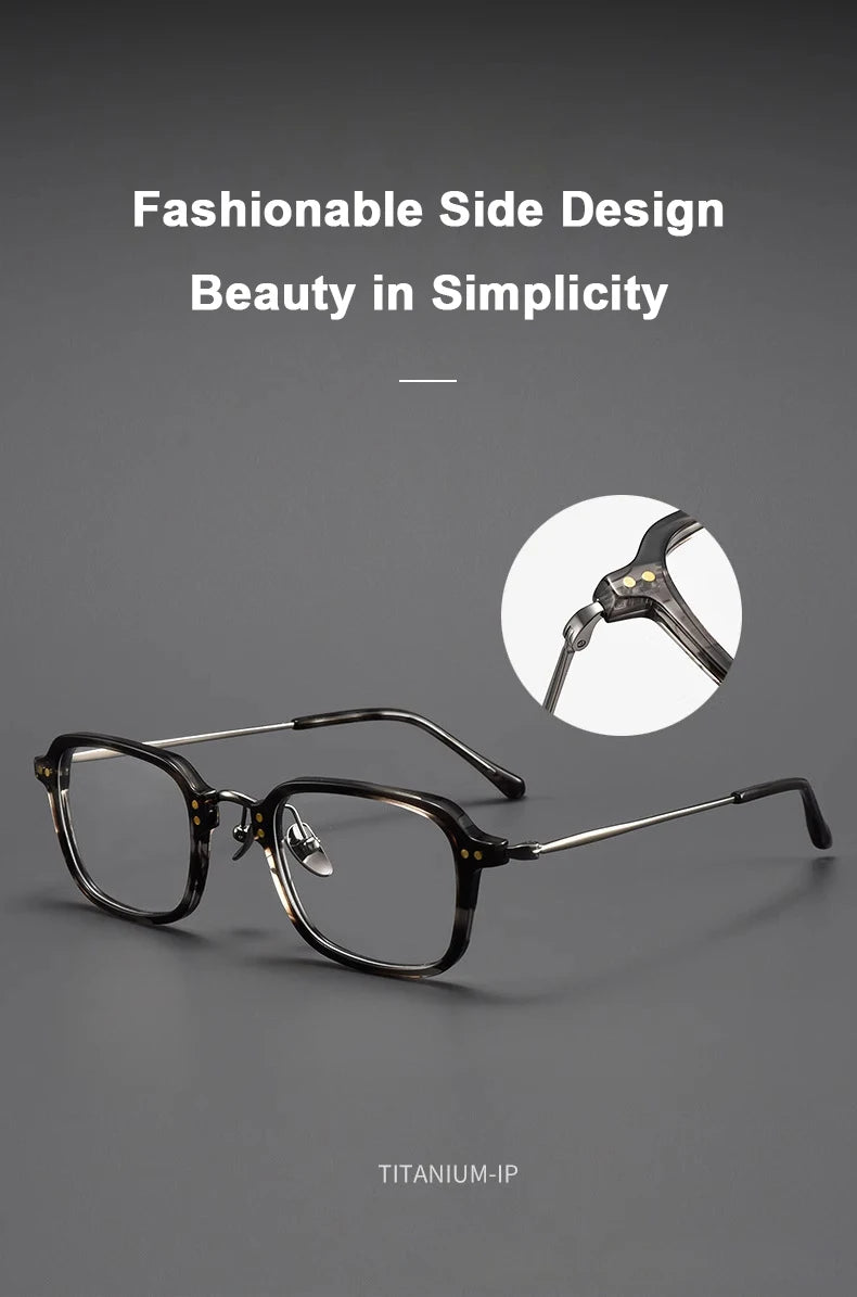 Ultra-Light Retro Square Frame Glasses | Stylish Eyewear for Trendsetters