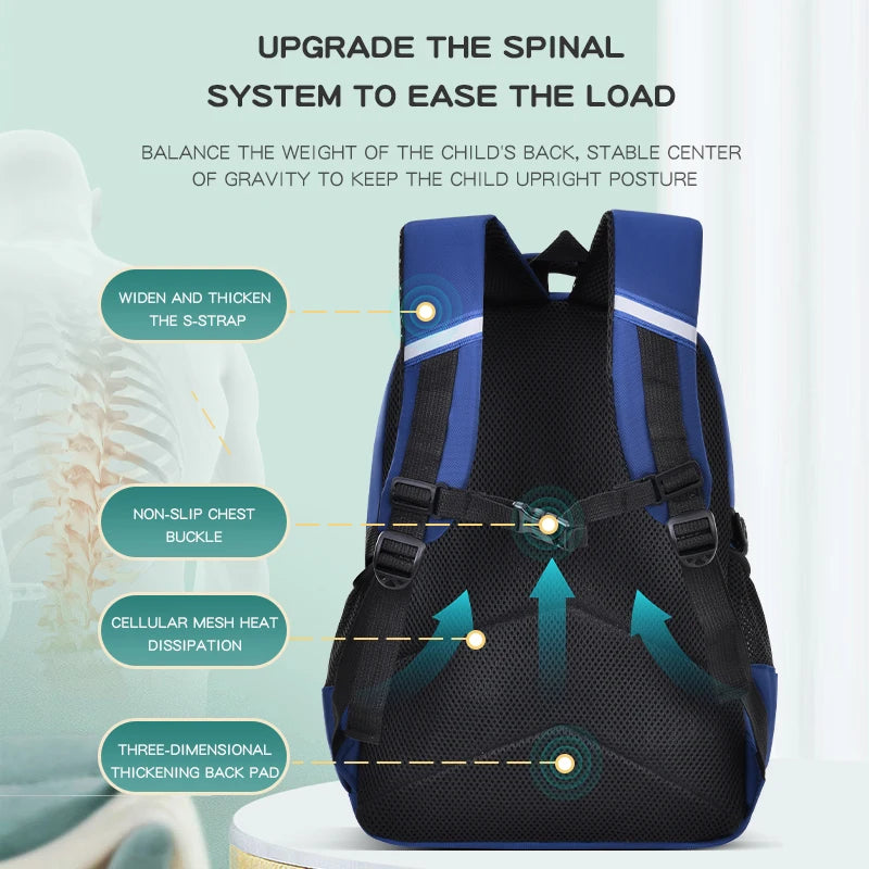 Waterproof Astronaut-Inspired Schoolbag for Boys | Ages 6-12