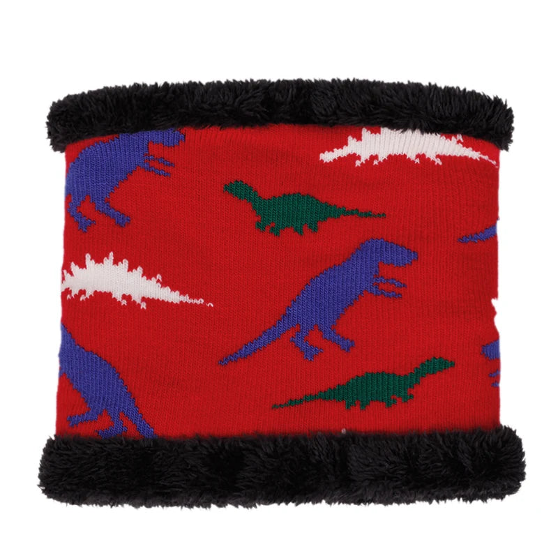 Kids Dinosaur Hat, Glove & Scarf Set | Warm Winter Accessories